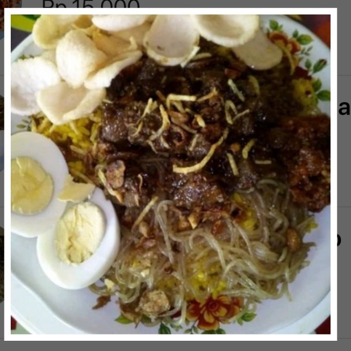 Nasi Kuning Daging Manado