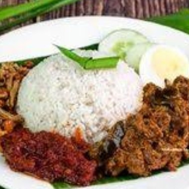 Nasi Lemak Daging Rendang