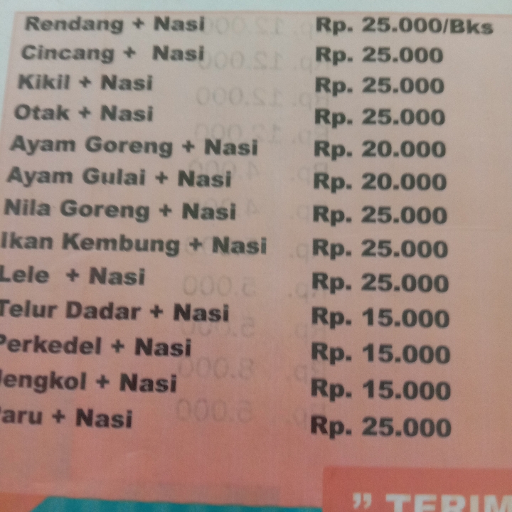Nasi Padang Cincang