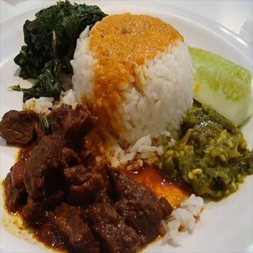 Nasi Padang Rendang