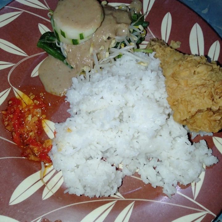 Nasi Pecal Ayam Kentaki