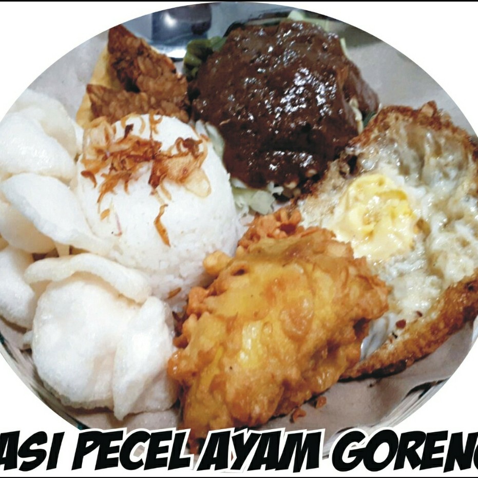 Nasi Pecel Ayam Goreng