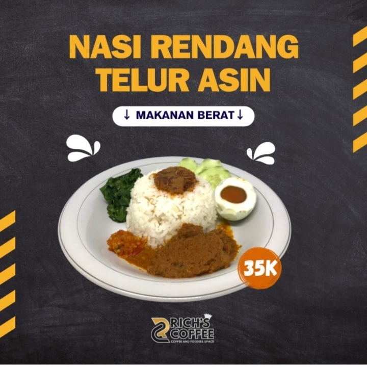 Nasi Rendang Telur Asin