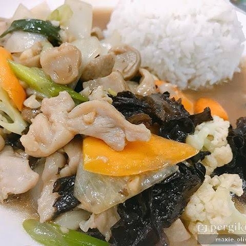 Nasi Seafood Jamur