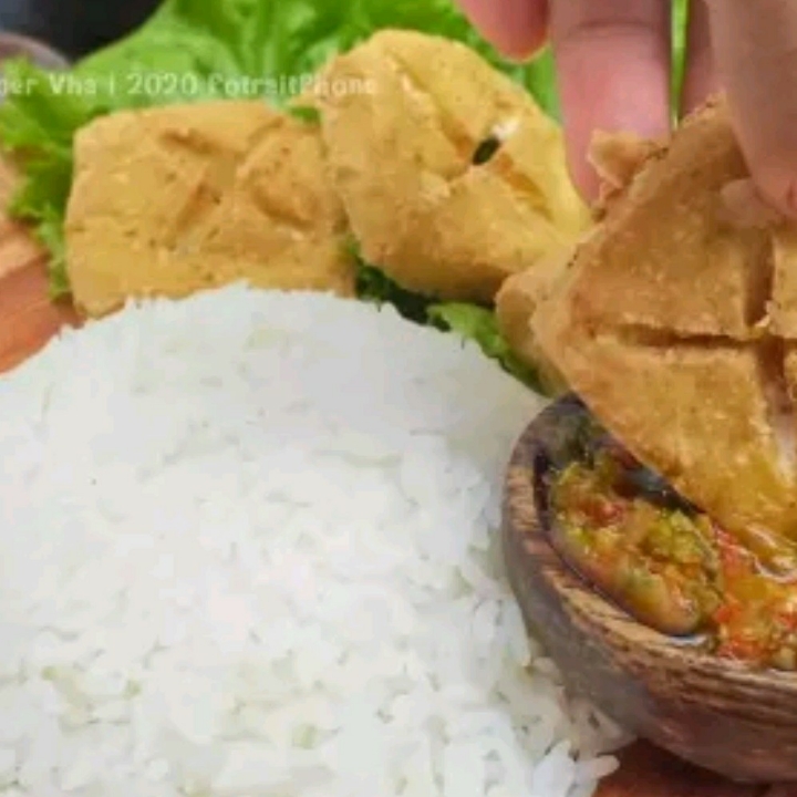 Nasi Tahu Tempe Goreng