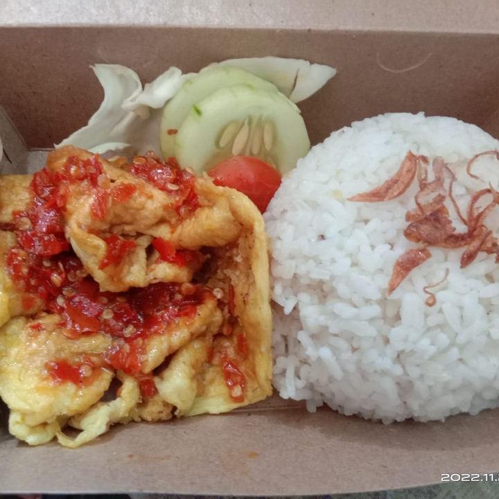 Nasi Telur Geprek