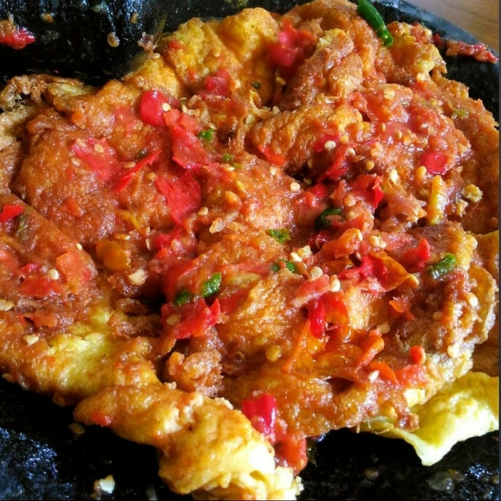 Nasi Telur Geprek