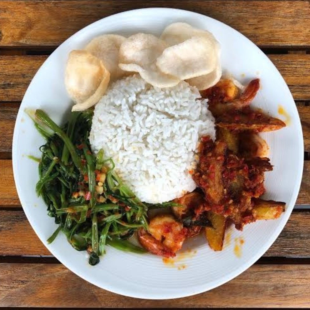 Nasi Udang Balado
