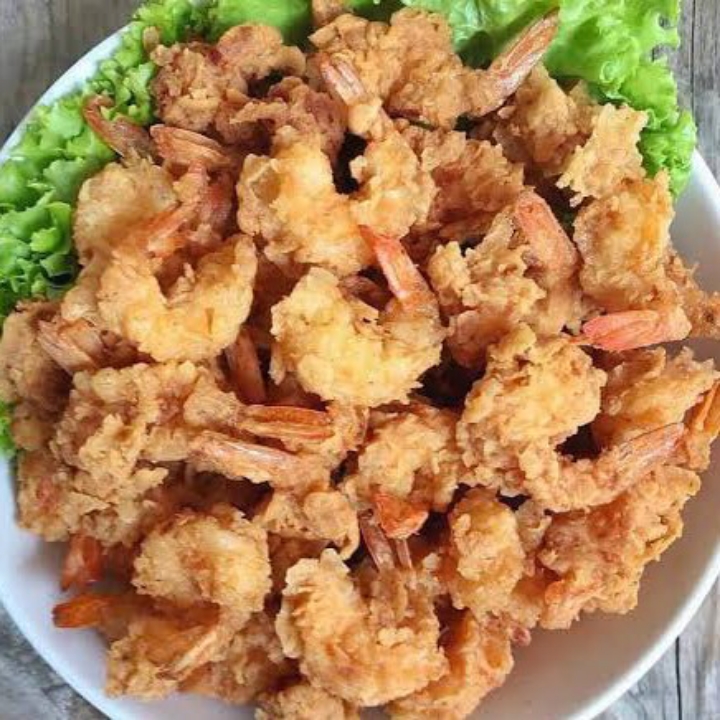 Nasi Udang Goreng Tepung