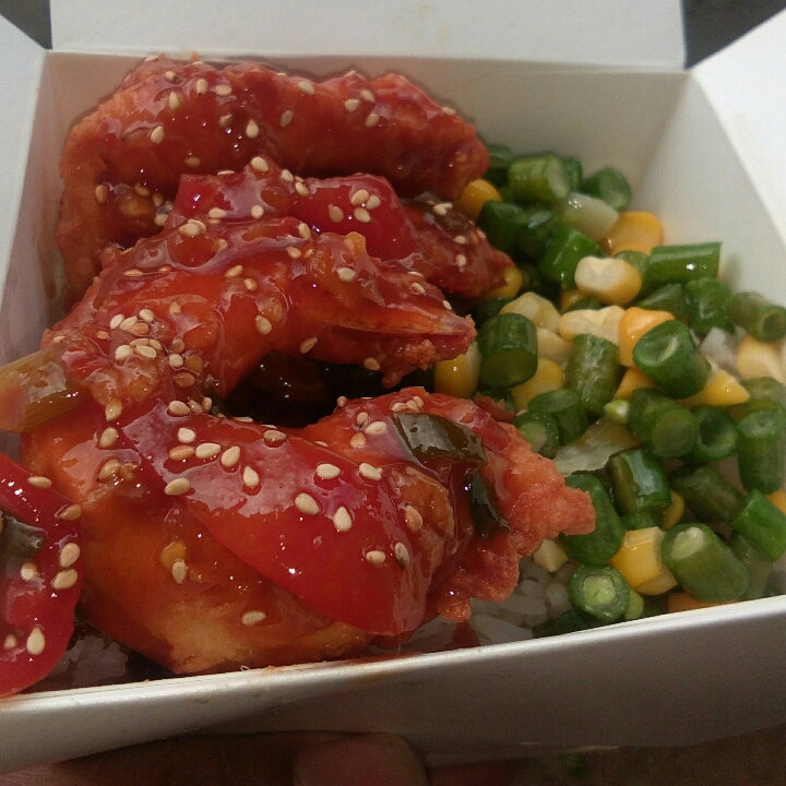 Nasi Udang Saos Asam Manis 2