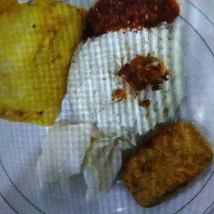 Nasi Uduk Perkedel