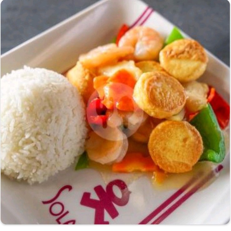 Nasi dan Safo Tahu Ayam