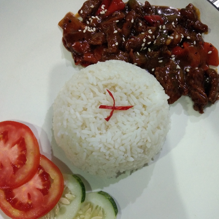 Nasi sapi lada hitam