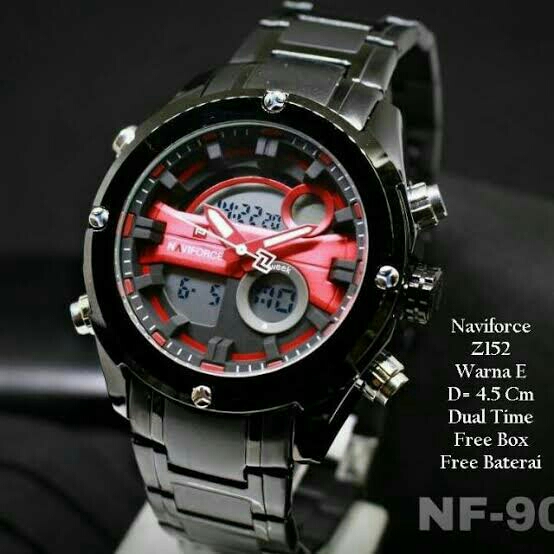 Naviforce Original Dualtime N9114 - Black 3