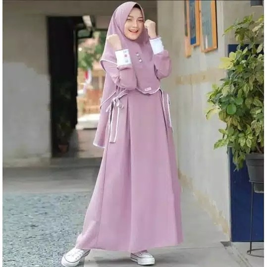 Nessa syari GAMIS MUSLIM SYARI SET  KHIMAR TERMURAH 2