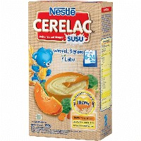 Nestle Cerelac Susu Wortel Bayam Labu 120 Gram