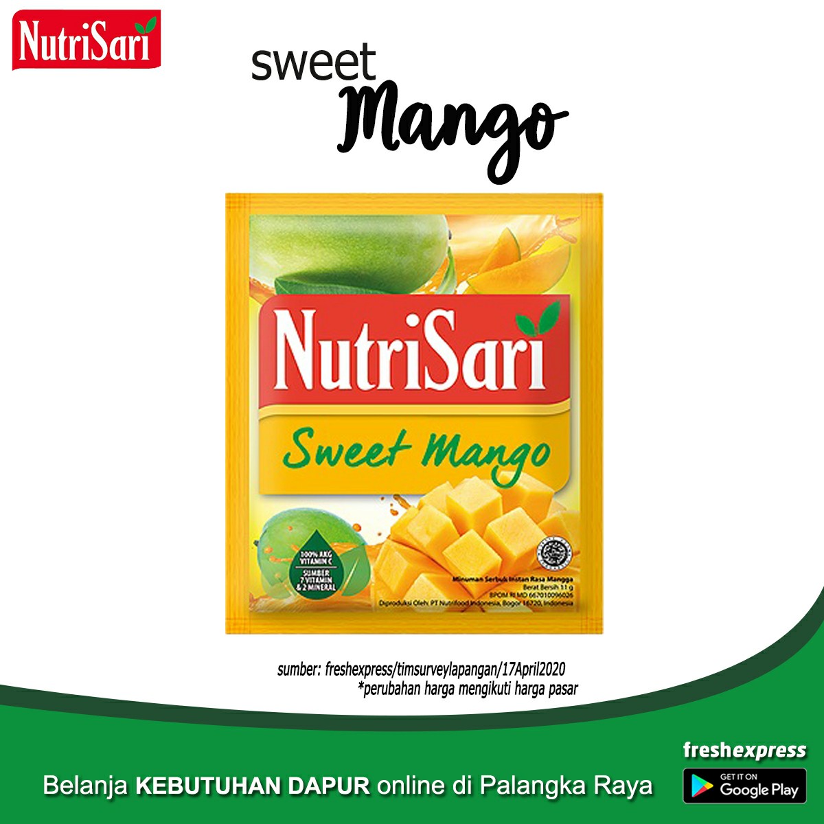 Nutrisari Sweet Mango 1 Renteng
