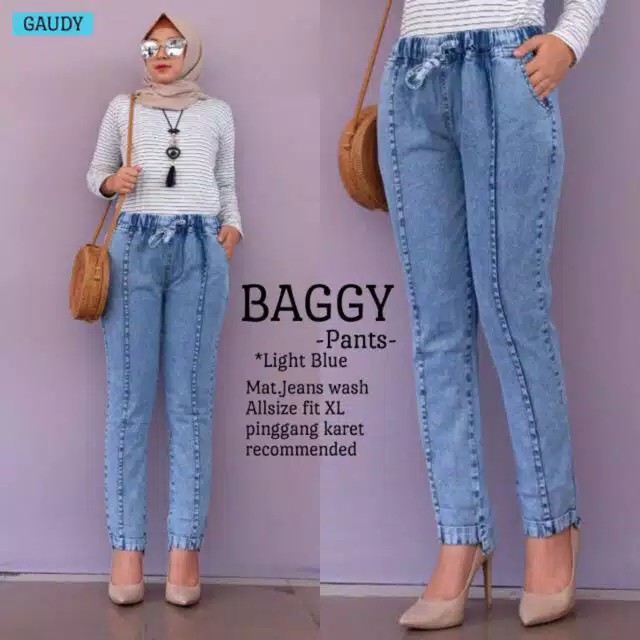 OBBY PANTS  JEANS STIK BALIK  BAGGY BOYFRIEND