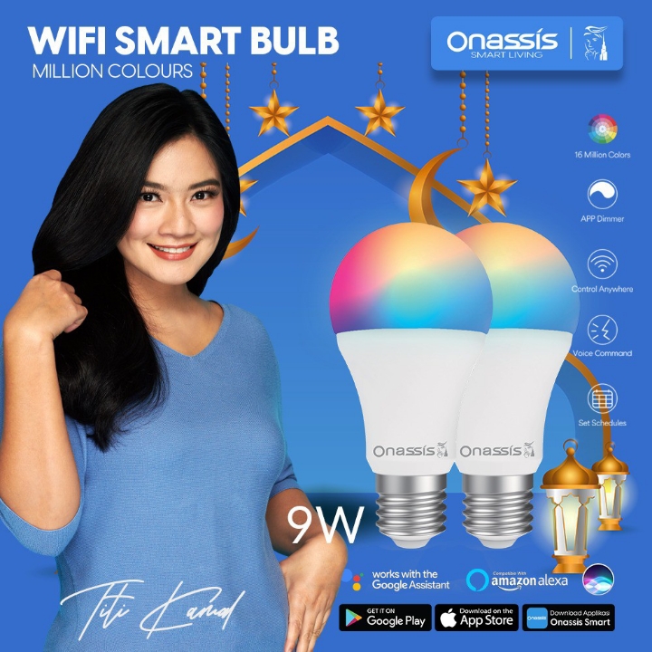 ONASSIS SMART LIGHT BULB 9 W 2 PCS - SMARTTHING