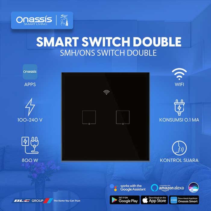 PROMO ONASSIS SMART SWITCH DOUBLE - SMARTTHING 2