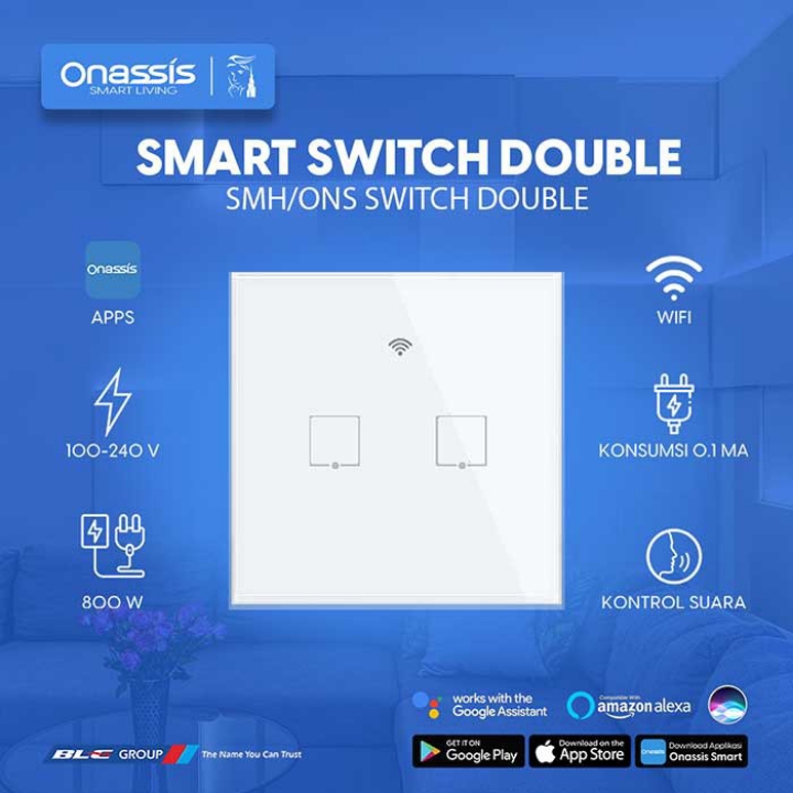 PROMO ONASSIS SMART SWITCH DOUBLE - SMARTTHING 3