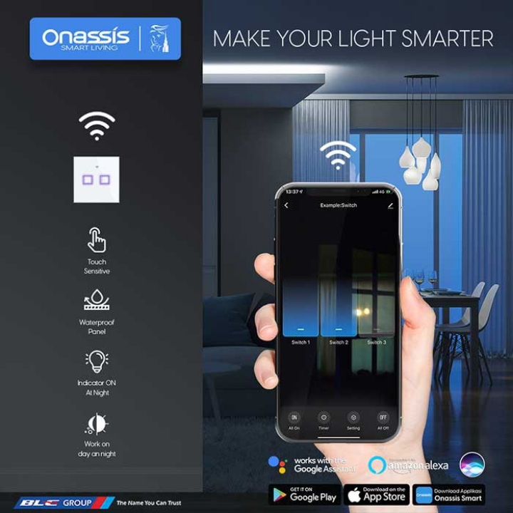 ONASSIS SMART SWITCH TRIPLE - SMARTTHING
