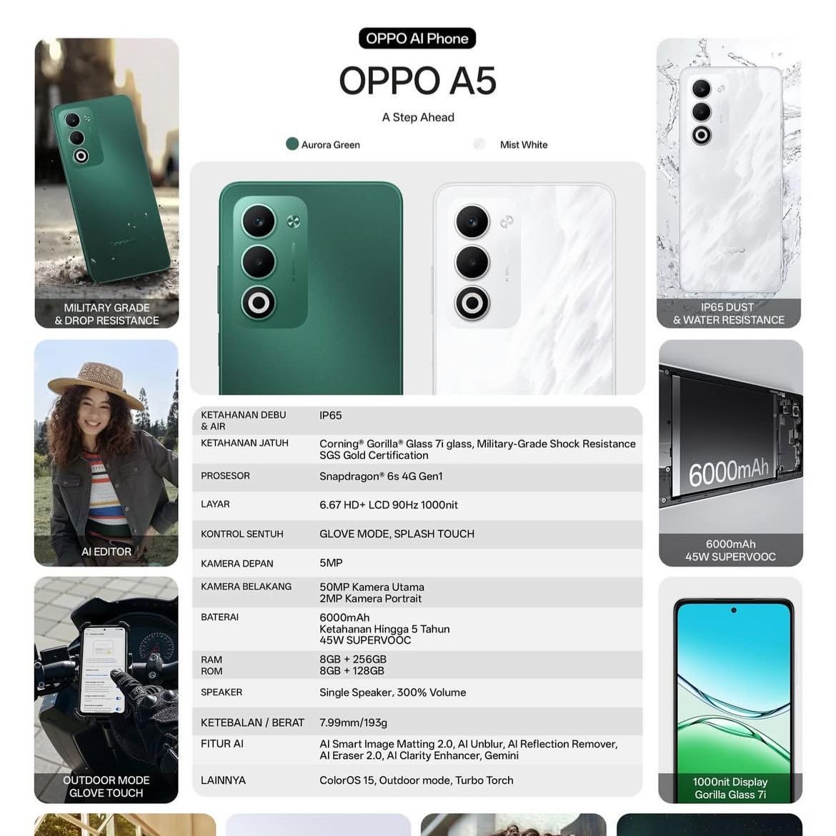 OPPO A5 RAM 8 ROM 128 5