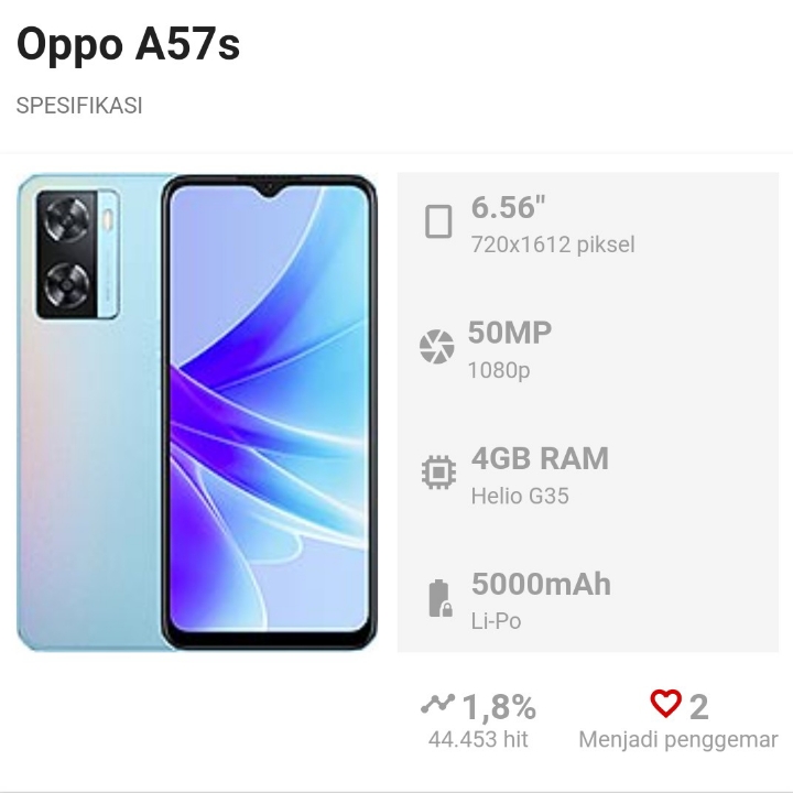 OPPO A57