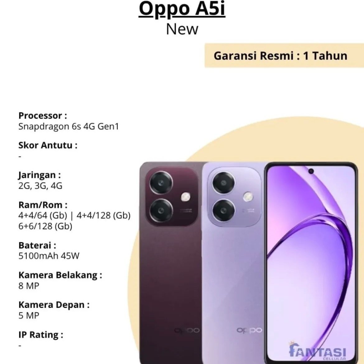 OPPO A5I RAM4GB ROM 64 2