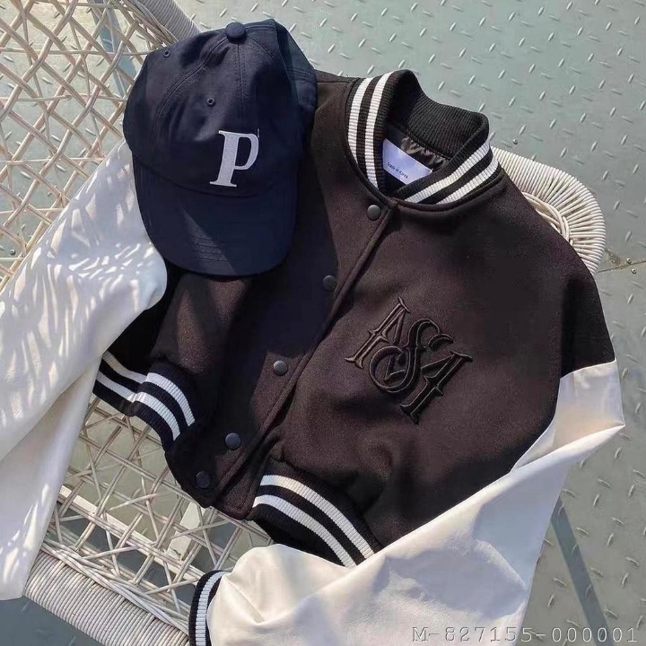 OUTERWARE JAKET WANITA CROP BASEBALL FLEECE VTSU-281