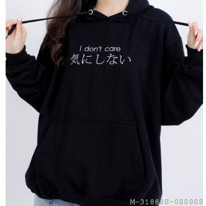 OUTERWEAR PRIA HOODIE I DONT CARE VJAG-205Variasihitam putih  navy 2