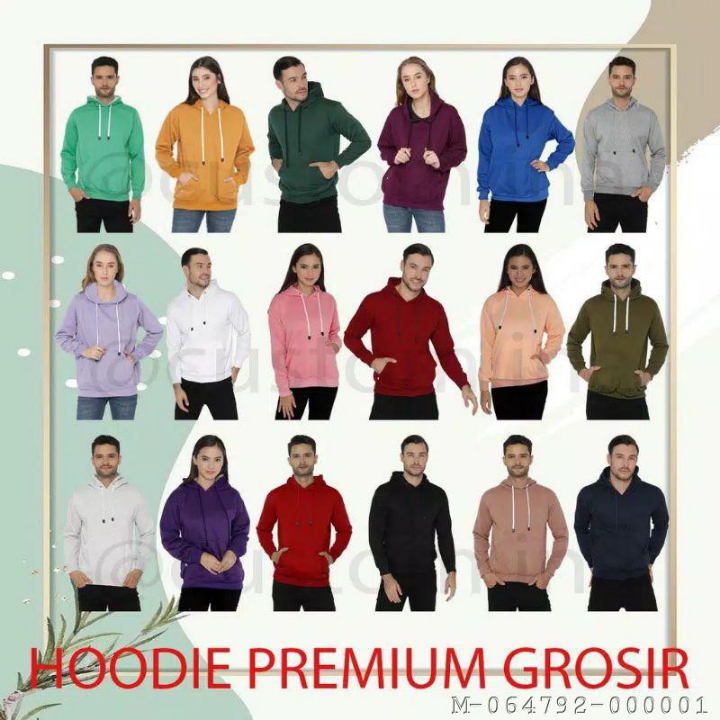 OUTERWEAR PRIA JAKET NATURAL HOODIE VJAG-086VariasiHitam Putih bir 3