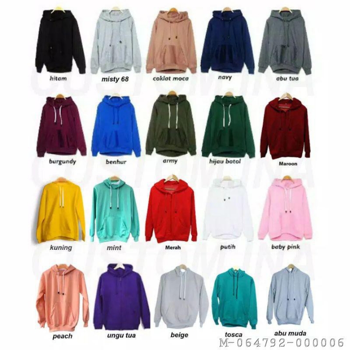 OUTERWEAR PRIA JAKET NATURAL HOODIE VJAG-086VariasiHitam Putih bir 5