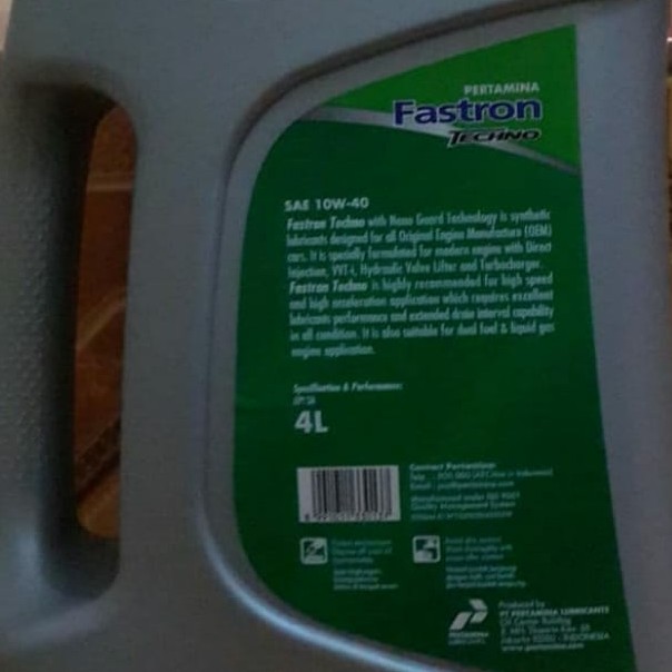 Oli Mobil Pertamina Fastron Techno Sae 10W-40 4Liter 2
