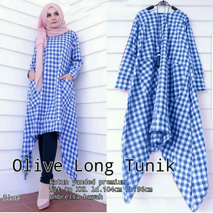 Olive Long Tunik