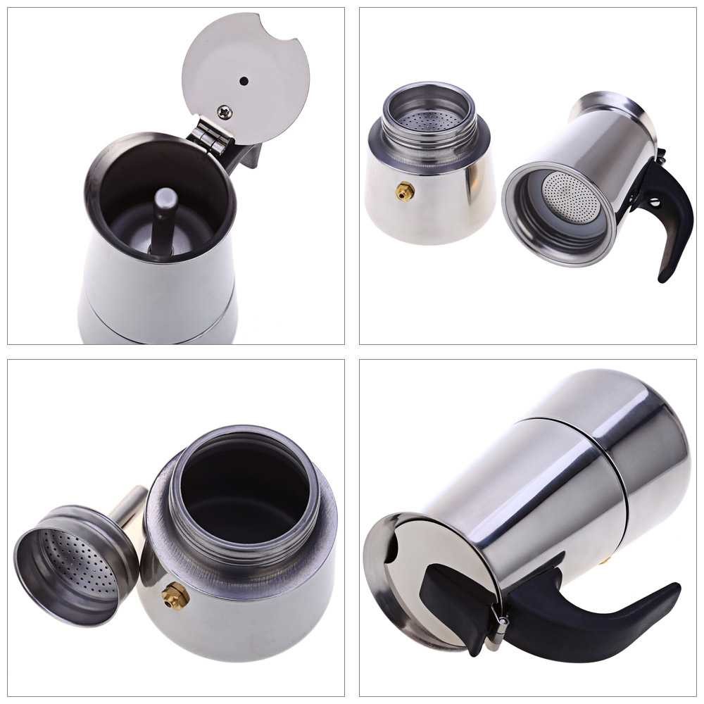 One Two Cups Espresso Coffee Maker Moka Pot Teko 300ml 6 Cup - Z20 3