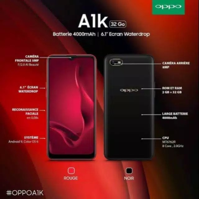 Oppo A1K Ram 2GB Rom 32GB Garansi Resmi 3