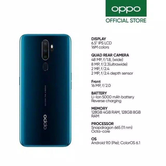 Oppo A9 2020 RAM 8GB ROM 128GB Garansi Resmi 4