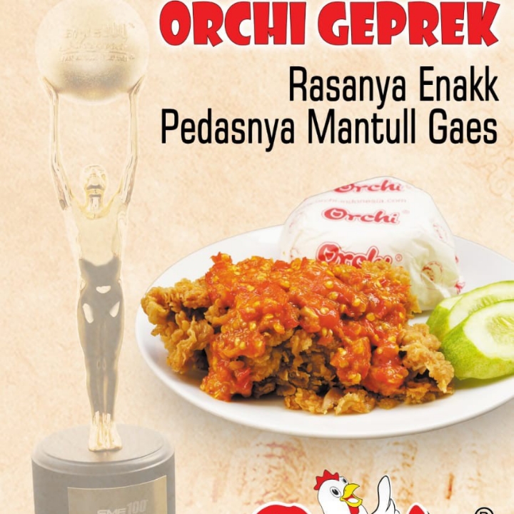 Orchi Geprek Paket Nasi Dada Or Paha Atas