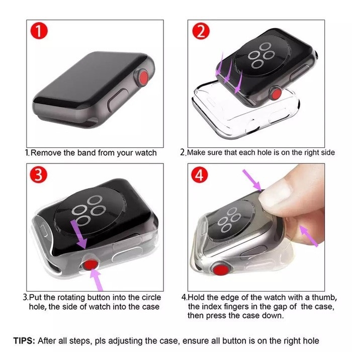 Original Silicone Cover For Apple Wacth 4