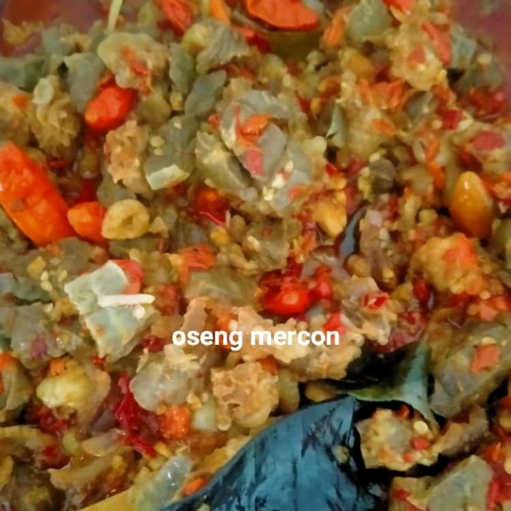 Oseng Mercon Sapi Dengan Nasi Paket Hemat