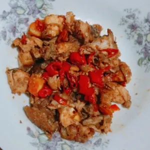 Oseng-oseng Mercon daging Ayam