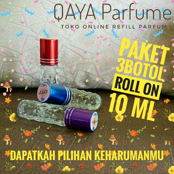 PAKET 3 BOTOL ROLL ON 10 ML