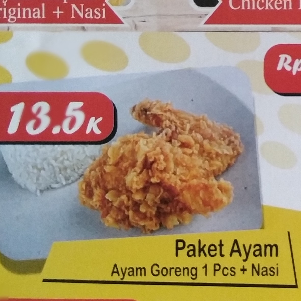 PAKET AYAM        13K