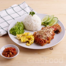 PAKET AYAM GEPREK LELEH