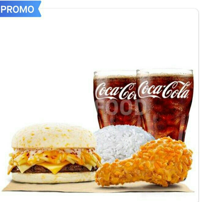 PAKET BERDUA CHEESY KING BEEF 1 PCS AYAM