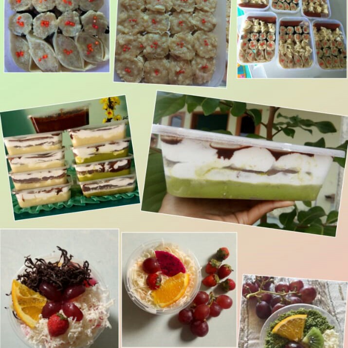 PAKET FROZEN FOOD PAKET DIMSUM AYAM ISI 20 BROWNIS 750 ML SALAD BUAH