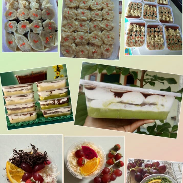 PAKET FROZEN FOOD PAKET DIMSUM UDANG ISI 12  BROWNIS 300 ML  SALAD B