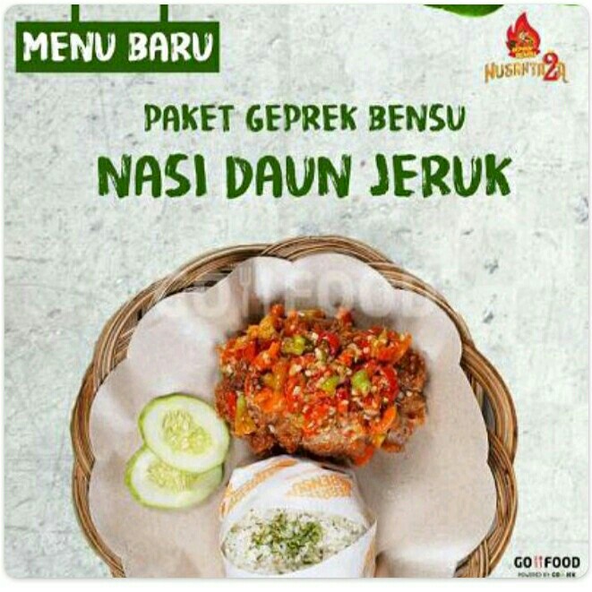 PAKET GEPREK BENSU NASI DAUN JERUK