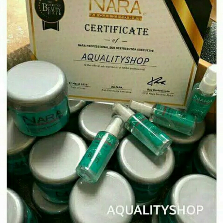 PAKET HEMAT 1 SET MASKER COOL DAN 1 SERUM RAMBUT NARA PROFESSIONAL